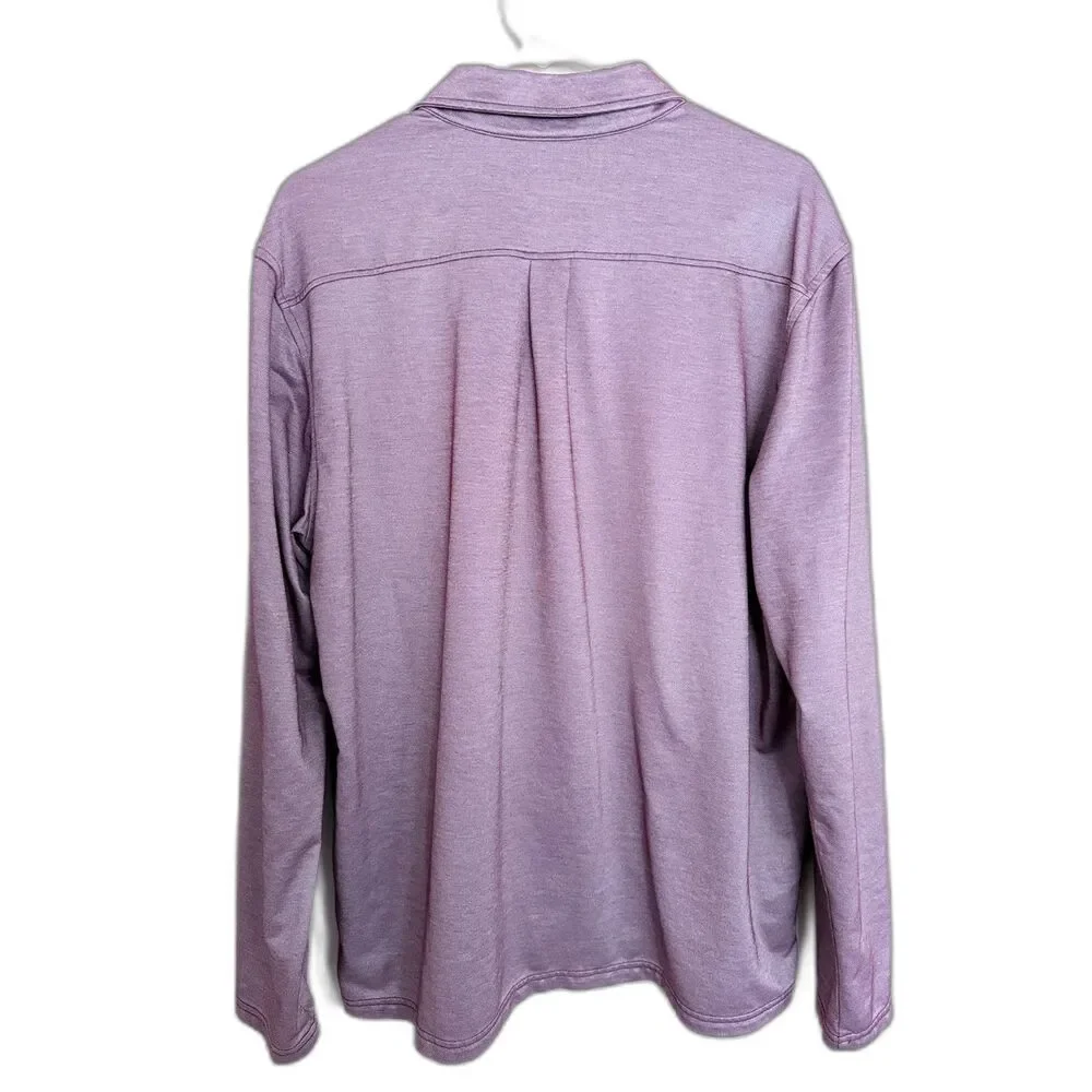 Tommy Bahama Men's Long Sleeve Polo Shirt - Pima Cotton Blend - Size Large‎